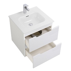 BelBagno Тумба с раковиной Etna 50 подвесная Bianco Lucido – фотография-3