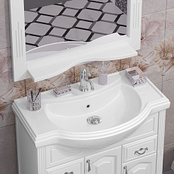 Opadiris Мебель для ванной Риспекто 80 белая матовая – фотография-7