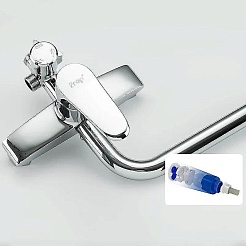 Frap Душевая стойка F2427 хром – фотография-3