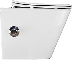 Azario Унитаз подвесной Hugo AZ-10007 безободковый с функцией биде белый – фотография-3