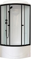 Royal Bath Душевая кабина ВК RB 90BK1-T-BL 90x90 стекло прозрачное профиль черный матовый