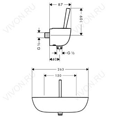 Hansgrohe Смеситель "PuraVida 15672000" – фотография-3