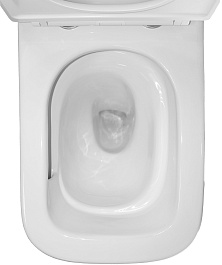 Azario Унитаз-компакт Etereo AZ-8203 безободковый с бачком с сиденьем микролифт белый – фотография-11