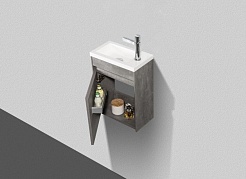 BelBagno Тумба с раковиной PIETRA MINI 400 L Stucco Cemento – фотография-4