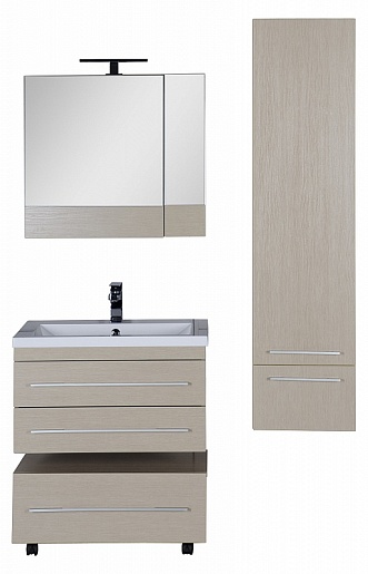 Aquanet Тумба подкатная "Нота 75" светлый дуб – фотография-8