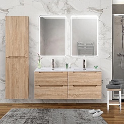 BelBagno Тумба с раковиной Etna 120 подвесная Rovere Bianco – фотография-3