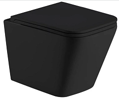 WeltWasser Унитаз подвесной GELBACH 043 MT-BL черный матовый