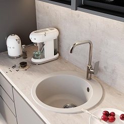 Mixline Мойка кухонная ML-GM13 белая – фотография-4