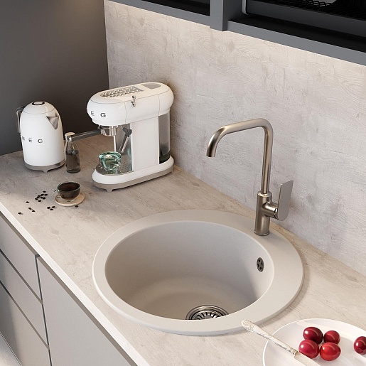 Mixline Мойка кухонная ML-GM13 белая – фотография-4