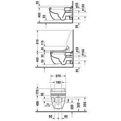 Duravit Унитаз подвесной Starck 3 2226590000 с функцией биде – фотография-3