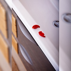 Бриклаер Тумба с раковиной Форест 100 дуб золотой/антрацит – фотография-8