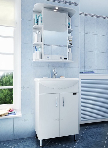 СанТа Мебель для ванной Уют Герда 55 свет – фотография-2