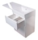 Style Line Тумба с раковиной Даймонд 120 R glass, Люкс белая, PLUS – фотография-17