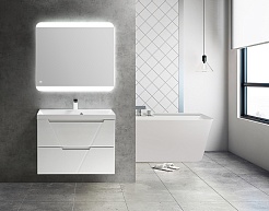 BelBagno Тумба под раковину Vittoria 70 подвесная Bianco Lucido – фотография-13
