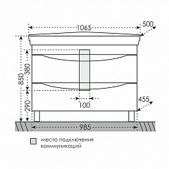 СанТа Мебель для ванной Сатурн 105 – фотография-6