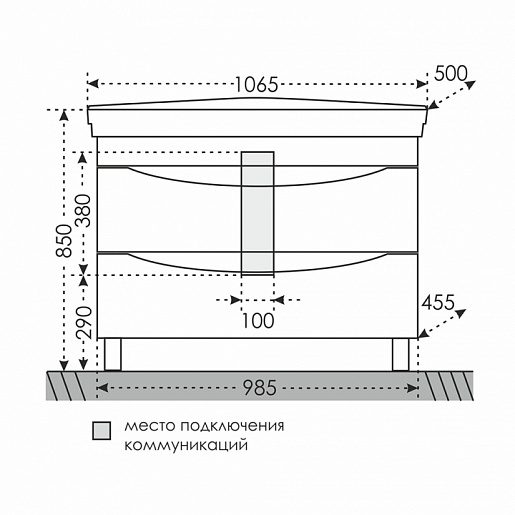 СанТа Мебель для ванной Сатурн 105 – фотография-6