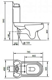 Cezares Унитаз-компакт King Palace – фотография-3