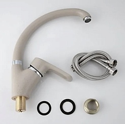 Frap Смеситель для кухни H66 F4166-10 бежевый – фотография-2