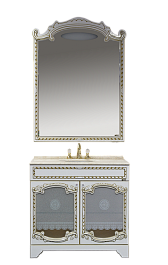 Misty Зеркало Элис 90 белое/патина – фотография-2