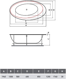 Vayer Акриловая ванна Boomerang 194x100 – фотография-3
