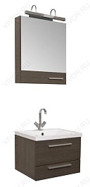 Aquanet Зеркальный шкаф "Нота/Тоника 58" камерино венге (159108) – фотография-2