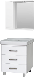 Misty Мебель для ванной Гармония 80 L белая – фотография-1