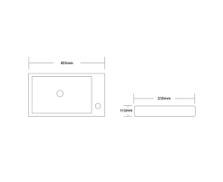 Зов Тумба с раковиной Монови Слим 40 подвесная аттик – фотография-4