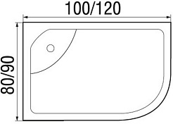 River Душевая кабина DESNA 120/90/46 MT L – фотография-12