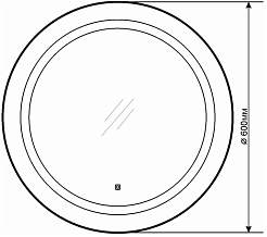 Comforty Зеркало Круг 60 – фотография-9