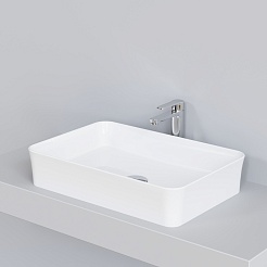 Ambassador Раковина накладная Conrad 54.8 белая – фотография-3