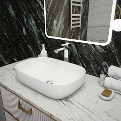 Teymi Накладная мебельная раковина Solli 60 artceramic белый матовый T50395 – фотография-8