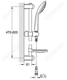 Grohe Душевой гарнитур "Euphoria 110 Mono 27266001" – фотография-2