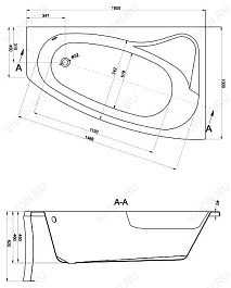 Cersanit Акриловая ванна "Sicilia" R – фотография-2