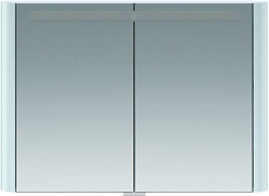 Am.Pm Зеркальный шкаф Sensation 100, с подсветкой, светло-голубой, глянцевая – фотография-1