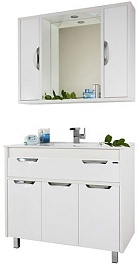 Водолей Мебель для ванной "Габи 120" белая – фотография-1
