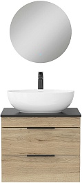 Onika Мебель для ванной Легран 60 подвесная дуб галифакс – фотография-1