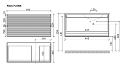 Sancos Мебель для ванной Folk 100 R grey soft – фотография-8
