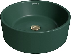 Grossman Раковина накладная Color 41 GR-3013OLM зеленая матовая – фотография-1