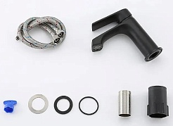 Frap Смеситель для раковины H71-6 F1071-6 черный – фотография-2