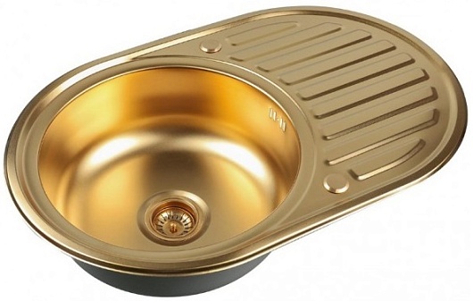 Zorg Кухонная мойка Inox PVD SZR-7750 BRONZE – фото, картинка, фотография-1