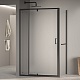 RGW Душевой уголок Passage PA-078-1B (PA-008B + Z-060-2B) 100x80 профиль черный стекло прозрачное – фотография-5