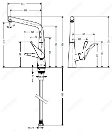 Hansgrohe Смеситель "Metris 14822800" – фотография-2