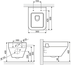 Excellent Унитаз подвесной RIVEL – фотография-4