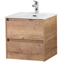 BelBagno Тумба под раковину Kraft 50 подвесная Rovere tabacco – фотография-1
