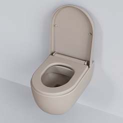 Ambassador Сиденье для унитаза Abner бежевое матовое – фотография-6