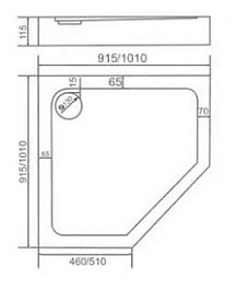 Good Door Поддон для душа Диамант 100x100 – фотография-2