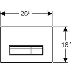 Geberit Кнопка смыва Sigma 40 115.600.SJ.1 с системой очистки воздуха – фотография-4