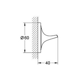 Grohe Крючок Ondus 40378000 – фотография-2