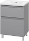 Misty Тумба под раковину Лаки 60 серая – фотография-9