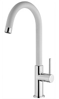 Paini Смеситель для кухни Sky 78CR5722LSLMKM излив белый, хром (CR)